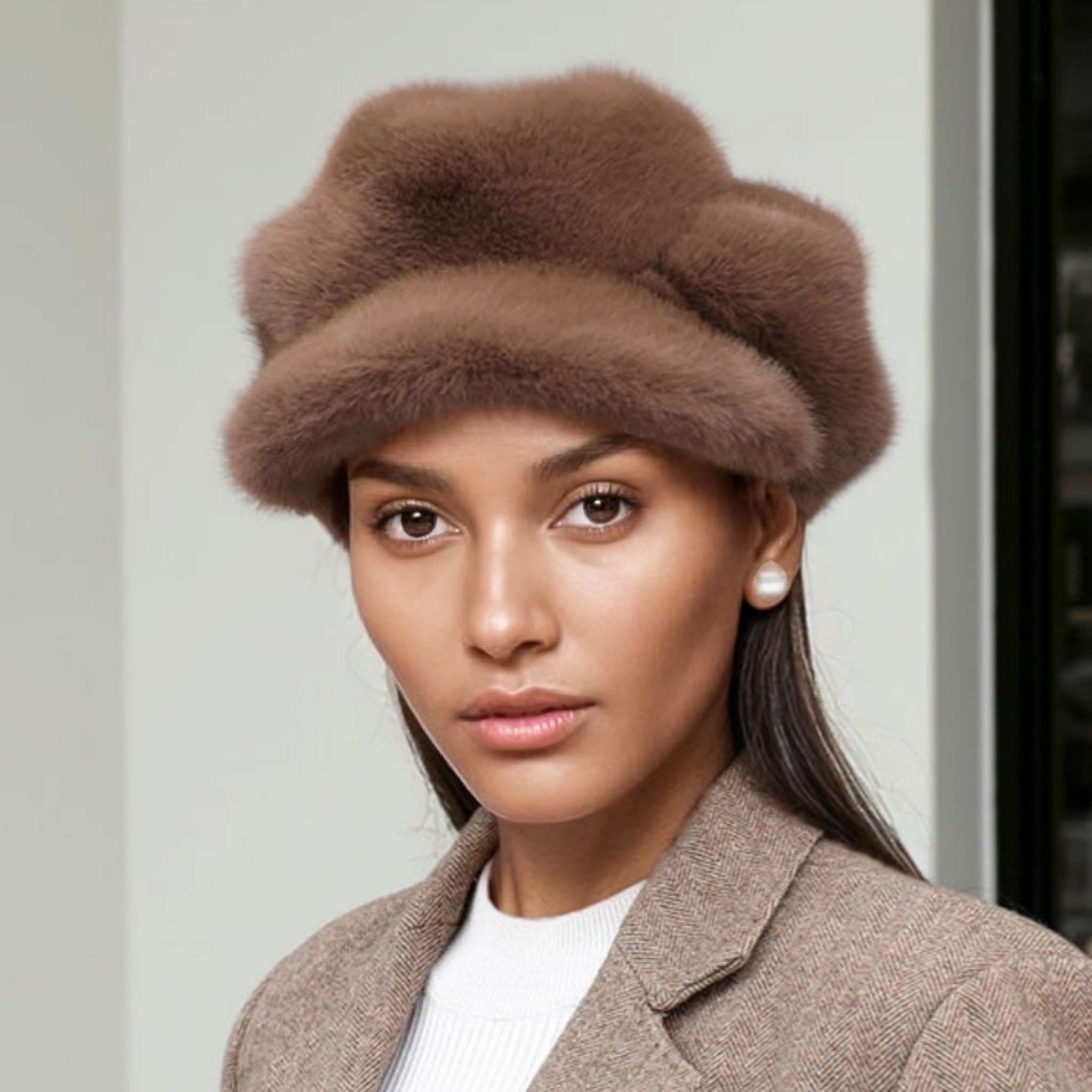 Women’s Plush Beret & Cloud Hat - Image 10