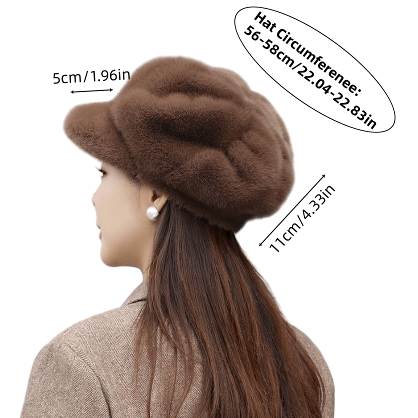 Women’s Plush Beret & Cloud Hat - Image 6